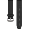 Ремешок GARMIN QUICKFIT 22MM BAND BLACK/SILVER SILICONE 10098