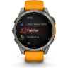 Смарт-часы GARMIN FENIX 8 – 47 мм, AMOLED Sapphire, титан с силиконовым ремешком цвета Spark Orange/Graphite 010-02904-11